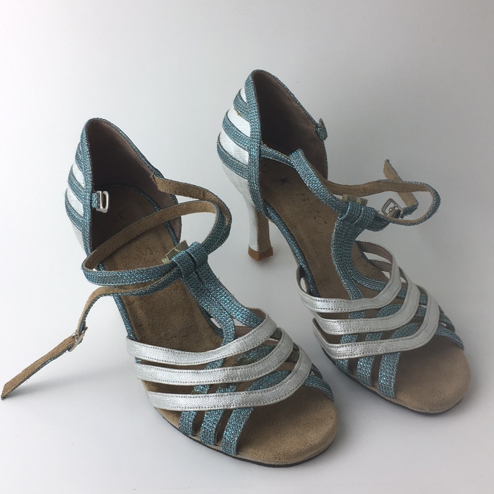 BMC dance shoes size 37 blue silver